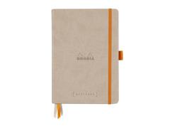 Agenda A5, 120 file, punctat, hardcover, Goalbook, beige