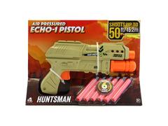Pistol Alpha Echo cu 6 gloante din burete, Huntsman, Lanard Toys