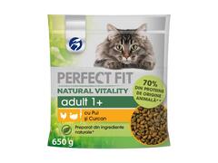 Hrana uscata pentru pisici Perfect Fit Nature Vital, Pui si Curcan, 650g