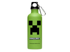 Sticla pentru apa Minecraft, model Creeper, 500 ML, Verde