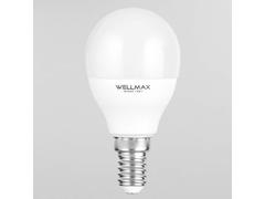 Bec LED WELLMAX 8W E14 L.5 l.5 H.9 alb