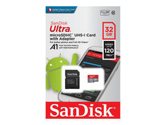 Card MircroSD Sandisk, Ultra, 32GB, 120MB