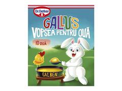Vopsea galbena pentru 10 oua Gallus Dr. Oetker