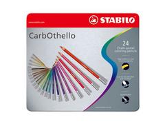 Creioane colorate, Stabilo CarbOthello, 24buc/set