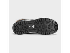 Ghete Mid Piele Iarnă Călduroase Impermeabile Drumeţie pe zăpadă SH900 Gri Damăundefined