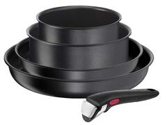 Set 5 piese Tefal Ingenio Daily Chef L7629102, aluminiu, Negru