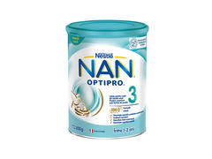 Nan 3 Optipro Formula de Lapte praf Premium, +12 luni, 800 g, Nestle