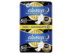 Absorbante Always Ultra Secure Night Extra, 10 buc