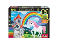 Puzzle Magic 2 in 1, Witty Puzzlezz, Unicorn, 100 piese