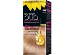 Vopsea de par permanenta fara amoniac, Garnier Olia, 9.0 Light Blonde, 112ML