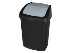 Cos de gunoi cu cap batant Curver Swing, 25 L, Negru
