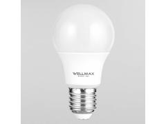 Bec LED WELLMAX 9W E27 L.6 l.6 H.11 alb