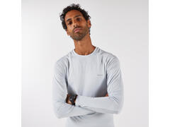 Bluză fără cusături pentru alergare KIPRUN Run 500 Gri Bărbați - L