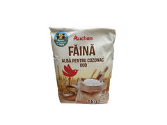 Faina alba pentru cozonac Auchan, tip 000, 1 kg