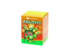 Ascovit cu Vitamina C aroma de portocala, 60 comprimate, Omega..