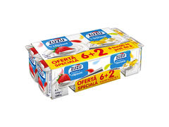 Iaurt cu fructe ZuZu, capsuni si banane, 8 x 125 g