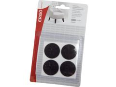 Patina antizgomot, adeziva, F34 mm, maro, 4 buc