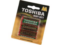 Baterie Toshiba Heavy Duty, AA/R6, blister 4 bucati