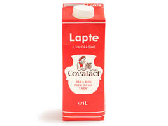 Lapte pasteurizat 3.5% grasime 1L Covalact de Tara