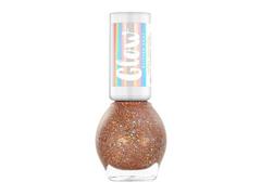 Lac de unghii Miss Sporty Glow Glitter, 040 Golden Warmth, 7 ML