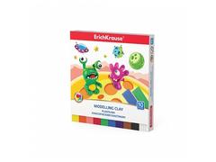 Plastilina ErichKrause Monsters, set 10 culori, 150 g, in cutie carton