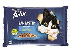 Felix Hrana umeda cu somon&cambula pt pisici 4 x 85 g