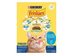 Friskies Adult Sterile, cu Somon si Legume, hrana uscata pentru pisici, 300 g