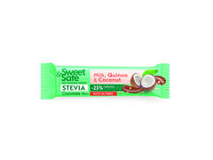 Sweet and Safe Ciocolata lapte cu cocos si quinoa ind Stevia 25g