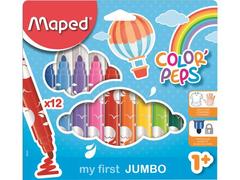 Carioci Maped Color'Peps My First Jumbo, set 12 bucati