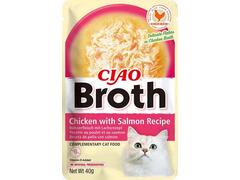 Hrana Umeda Pentru Pisici Inaba Ciao Broth Pui & Somon, 40G