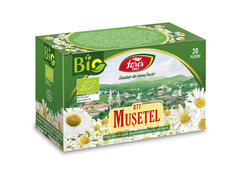 Ceai natural din musetel Bio,  Fares, 20 pliculete, 40g