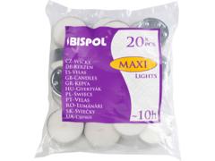 Set 20 lumanari  tip pastila maxi, alb