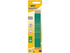 # Creion Grafit Cu Radiera Bic Eco Evolution,  4 Bucati