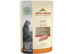 Hrana umeda pentru pisici Almo Nature HFC Kitten Complete Pui 55g