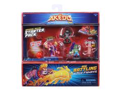 Set 3 figurine cu accesorii, Akedo, Starter Pack S1, 14232