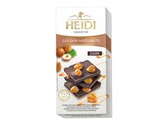 Ciocolata amaruie cu alune de padure intregi caramelizate 100 g Heidi