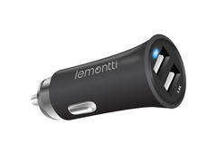 Incarcator auto Lemontti, 2 x USB, 3.4 A