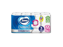 Hartie igienica Zewa Deluxe Delicate Care 16 role, 3 straturi