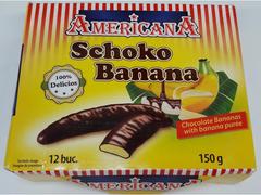 Bezele Cu Gust De Banane Trase In Ciocolata Schoko Banana Americana 150G