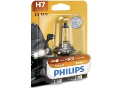 Philips H7 Vision Bec premium auto far cu halogen +30% 12V 55W 1 buc