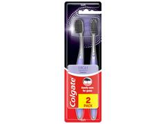 Pachet: 2 x Periuta de dinti Colgate High Density Charcoal Soft, cu peri moi