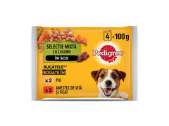 Pliculete pentru caini adulti Pedigree, 4 x 100 g