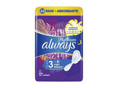 Absorbante Always Platinum Night, 22 bucati