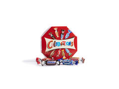 Celebrations selectie bomboane de ciocolata Snickers, Mars, Bounty, Twix, Maltesers, Galaxy 196 g