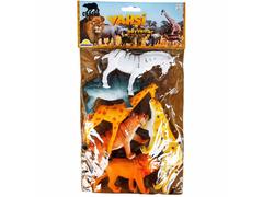 Set figurine animale salbatice in punga mare, Crazoo, 6 buc