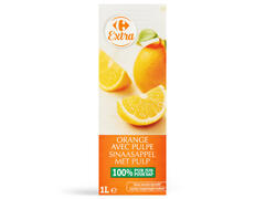 Suc portocale cu pulpa Carrefour 1L