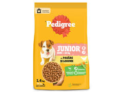 Pedigree hrana uscata cu pui si orez pentru caini juniori 1,4 kg