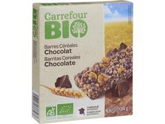 Batoane de cereale cu cacao 138g Carrefour Bio