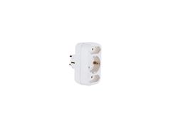 Multistecker 2 euro + 1 Schuko, alb