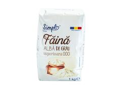 Faina alba de grau, superioara 000, Simpl, 1 Kg